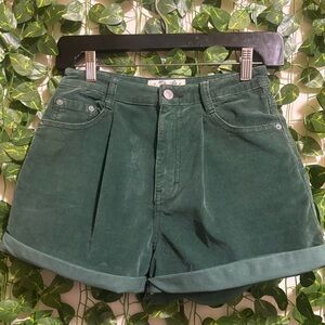 We The Free Forest Green High Waist Shorts